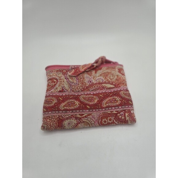 Rare Vera Bradley retired print 90s sherbert pink orange quilted coin purse - Picture 2 of 4